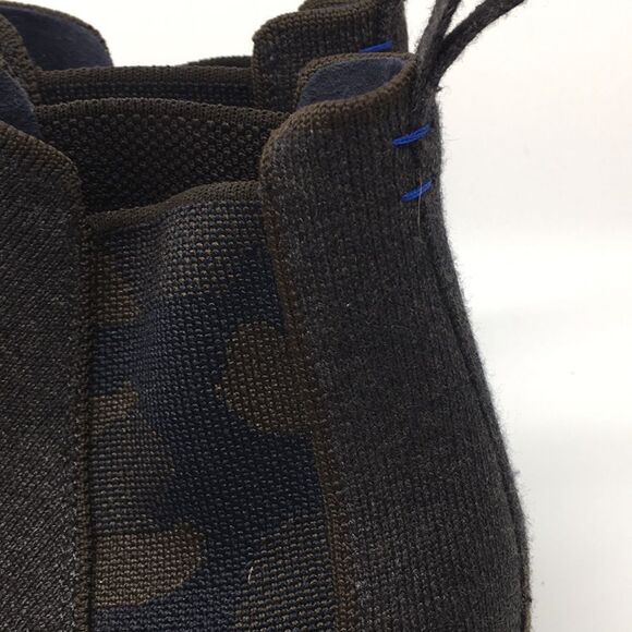 Rothy's The Chelsea Charcoal Gray Brown Knit Merino Wool Blend Ankle Boot 11.5 - Picture 5 of 17